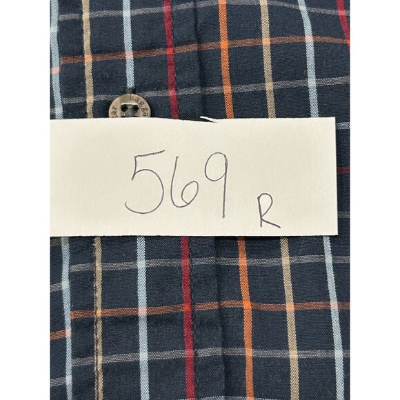 Haggat Mens No Iron Blaick Plaid Button-Up Shirt Sz XL - Picture 7 of 8